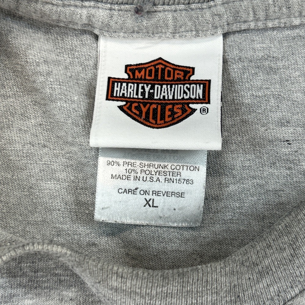 Vtg Harley Davidson T-Shirt Size XL Gray Mother Road Kingman AZ 2002 Made in USA - Picture 10 of 10
